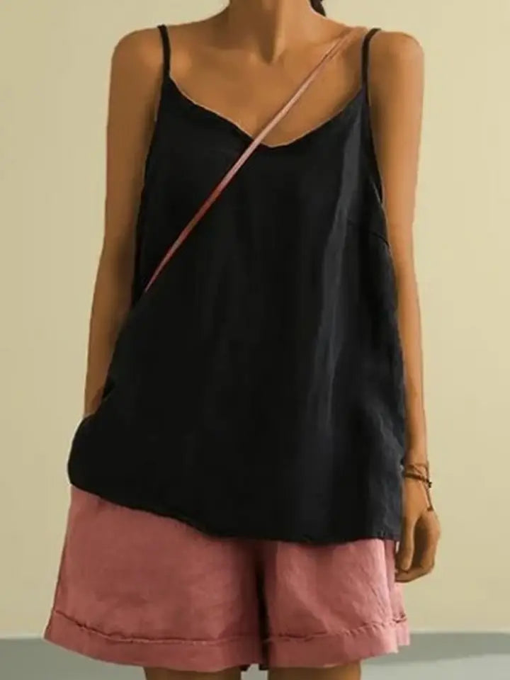 Black thin strap tank