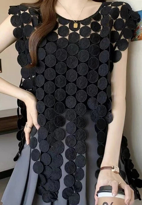 Black airy top