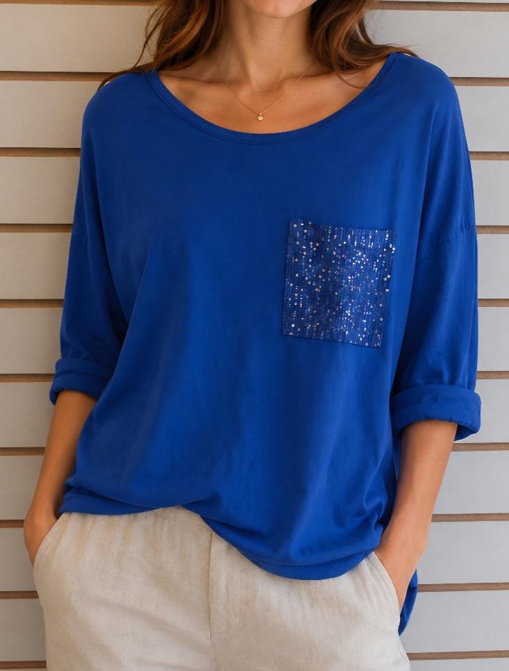 Royal blue top