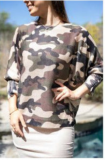 Olive camo sweater