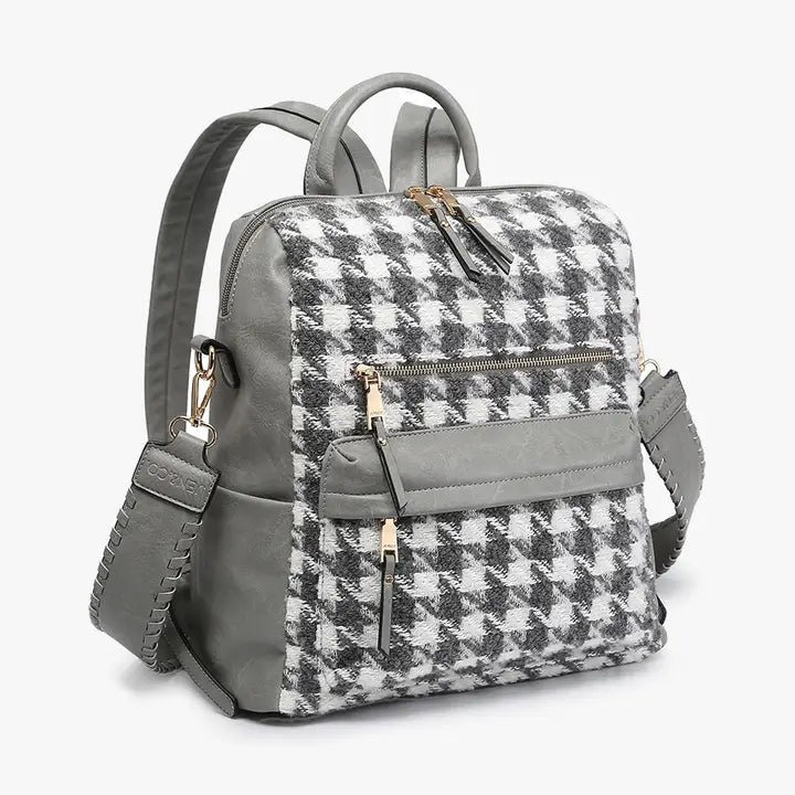 Houndstooth backpack