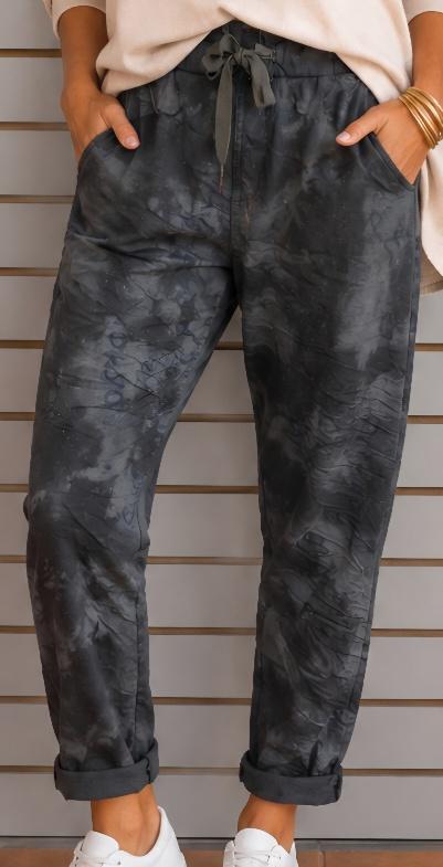 Grey graffitti pant