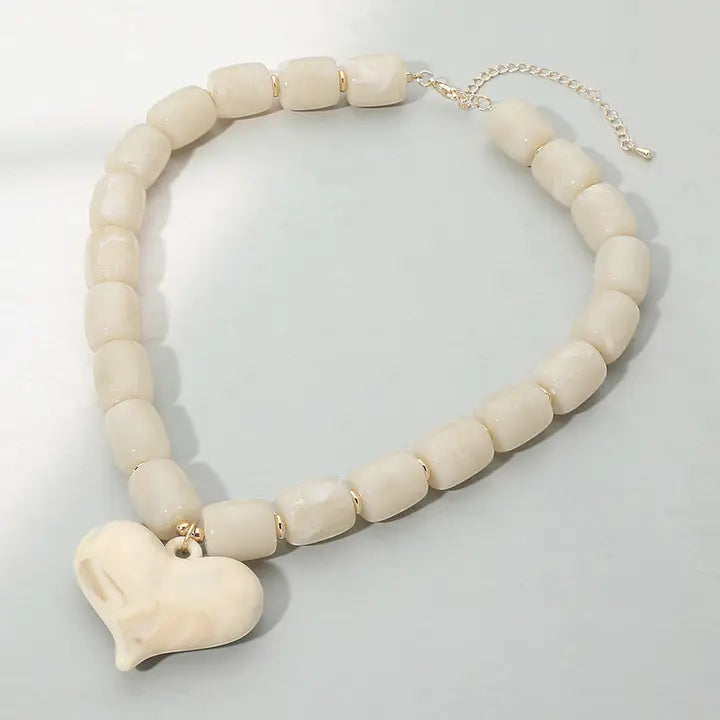 Ivory heart necklace