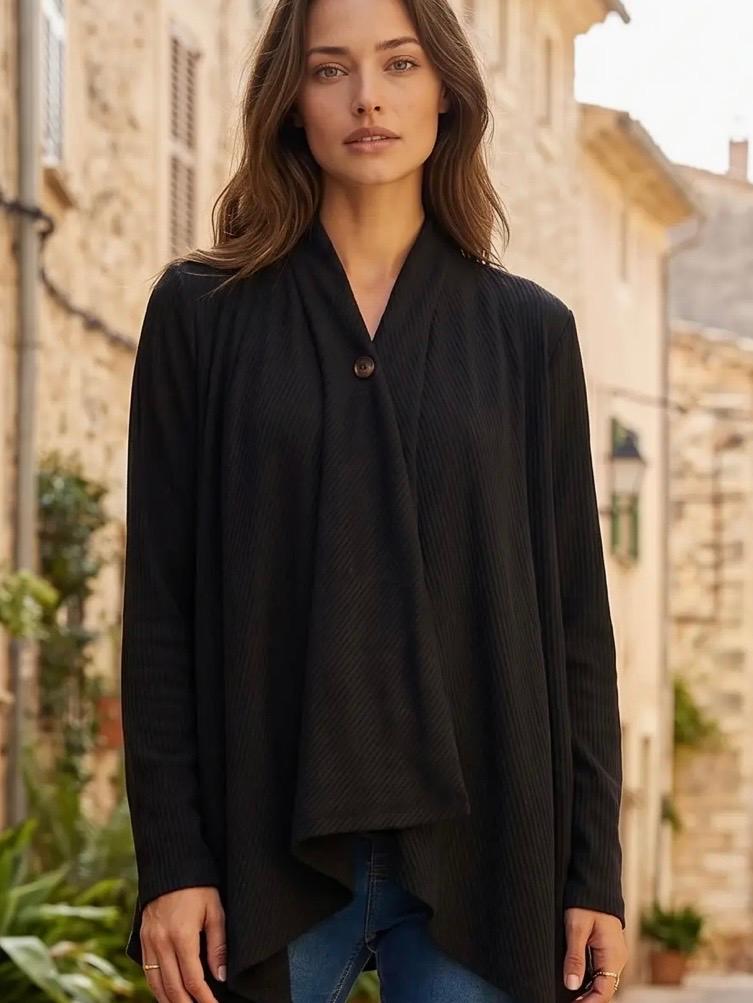 Black button top