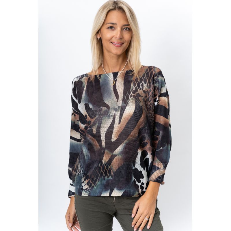 Animal print sweater