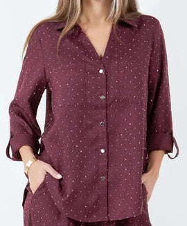 Burgundy blouse