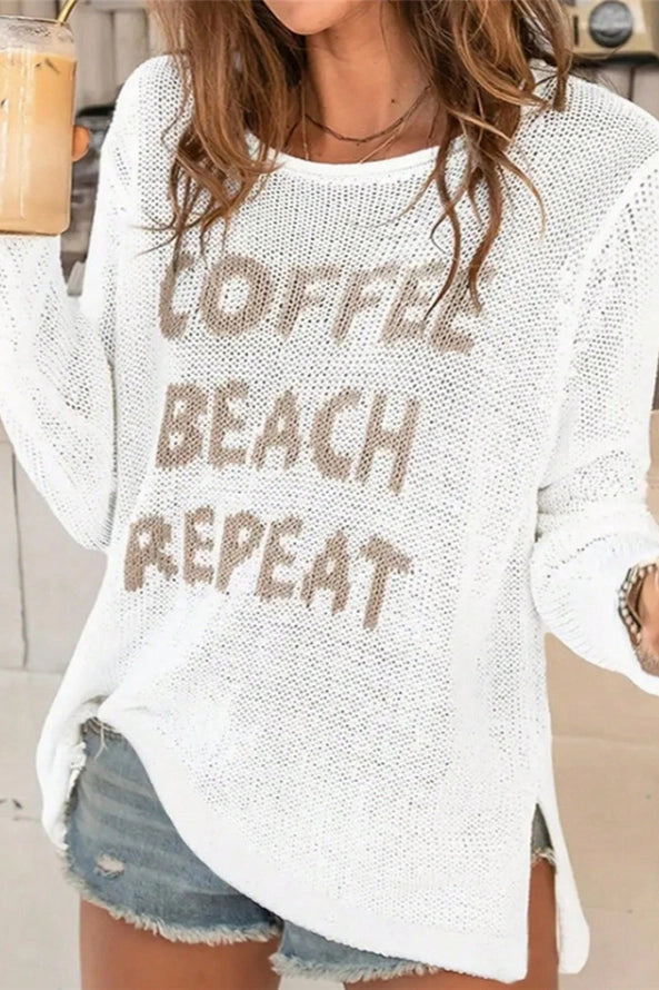 Coffee Beach Repeat sweater (online only)