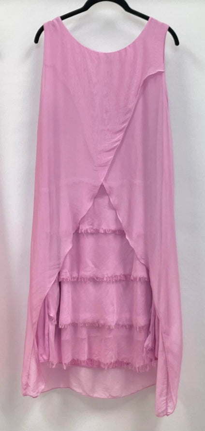 Lilac silk dress
