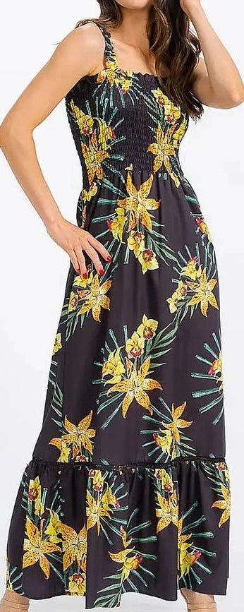 Yellow flower dress