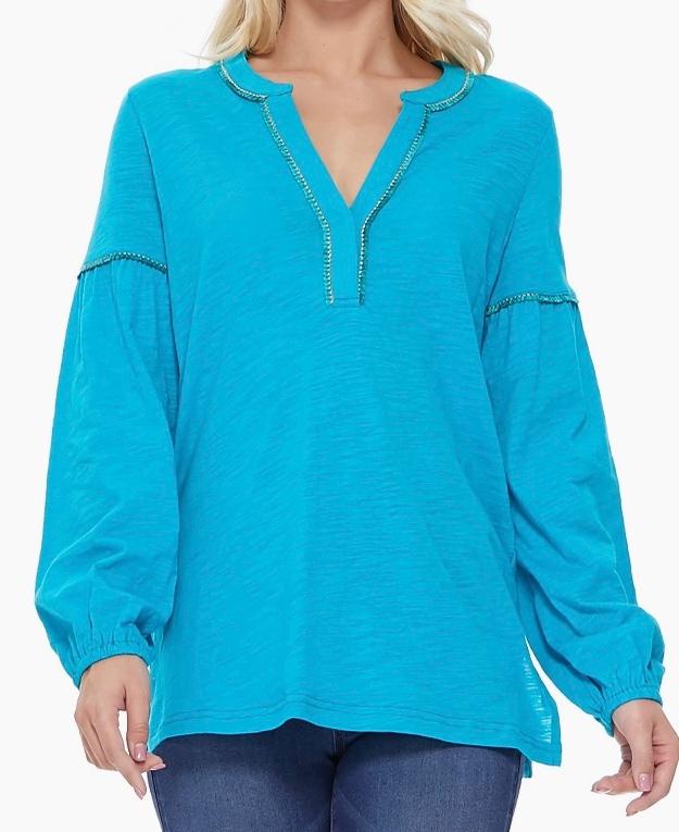 Turquoise top