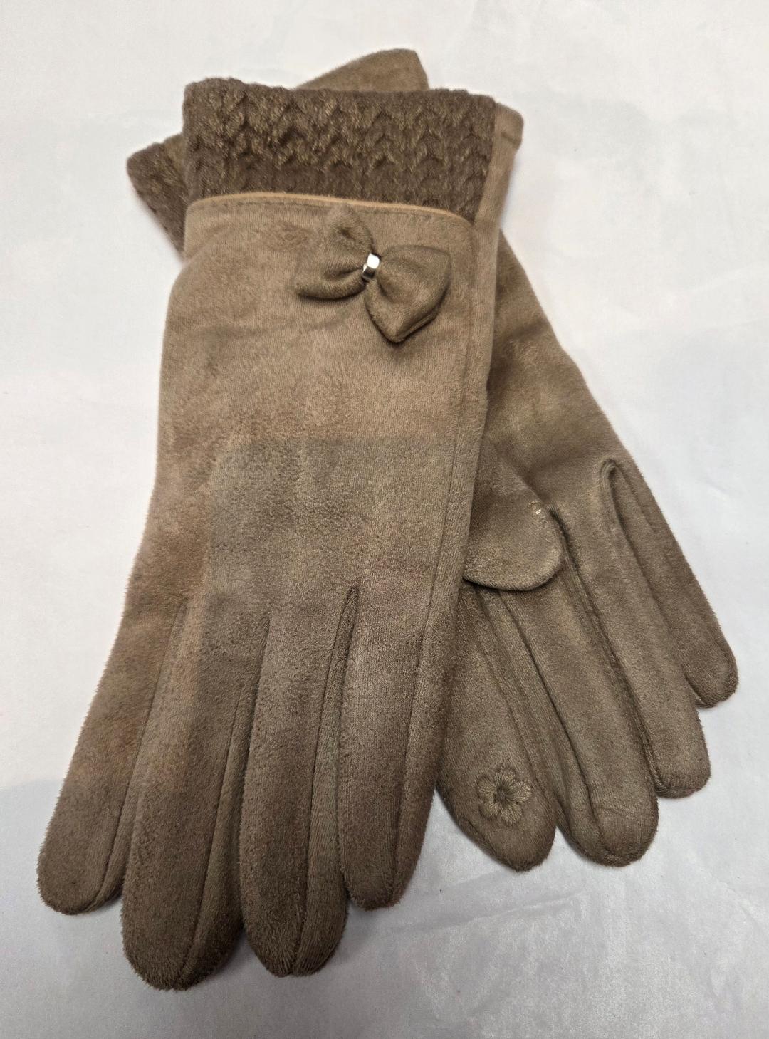 Taupe gloves