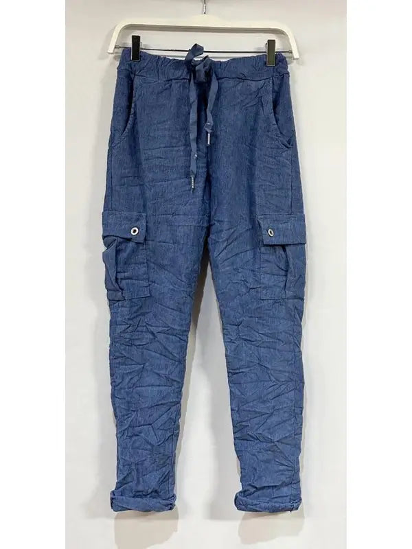 Blue cargo pant