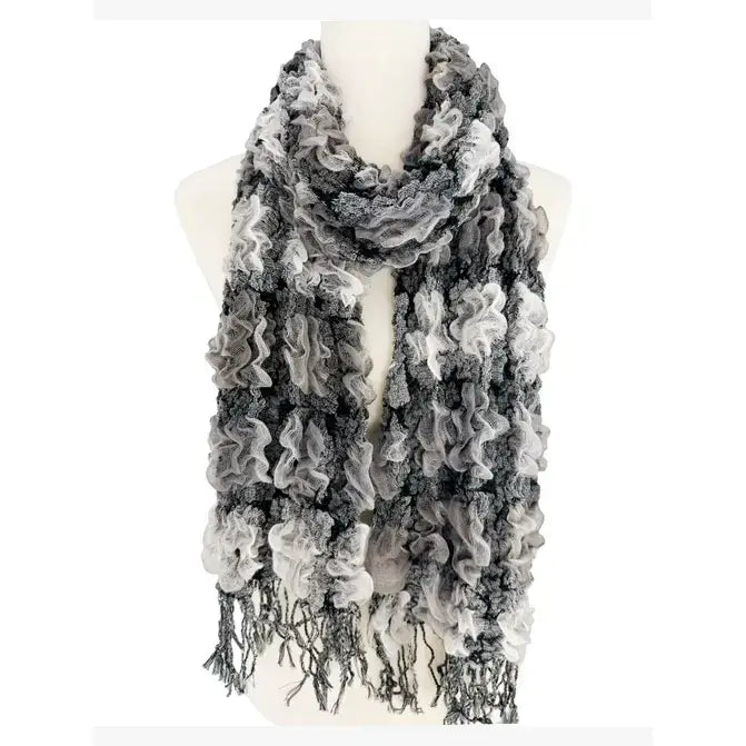 Black and white scarf