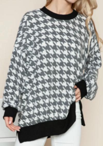 Houndstooth top