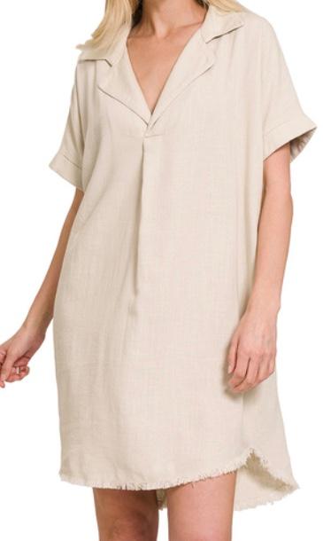 Sand beige dress