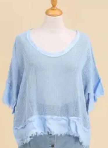Sky blue top