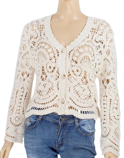 Cream cardigan