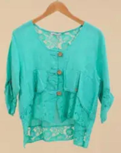 Mint green jacket