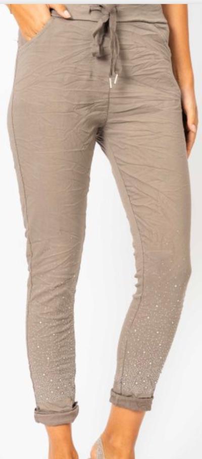 Taupe diamond pant