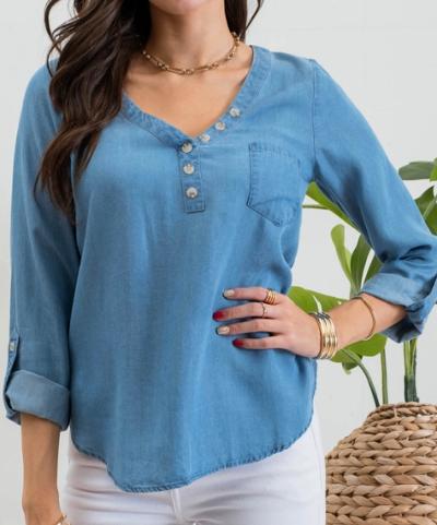 Pocket Denim top