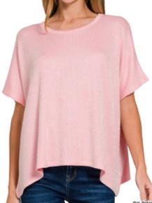 Pink striped top