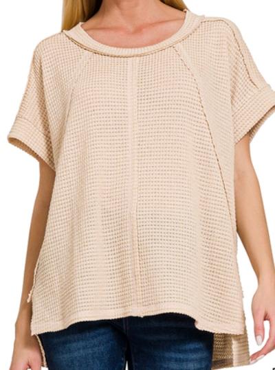 Beige Waffle top