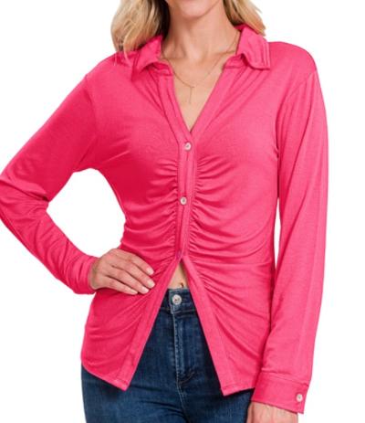Fuchsia top