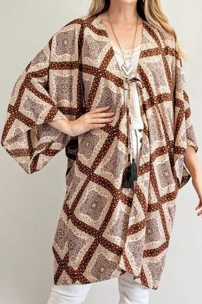 Beige kimono