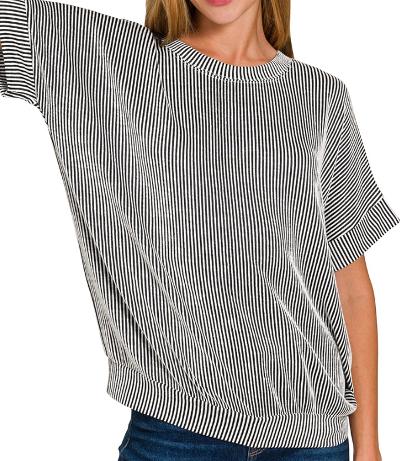 Black Ribbed top