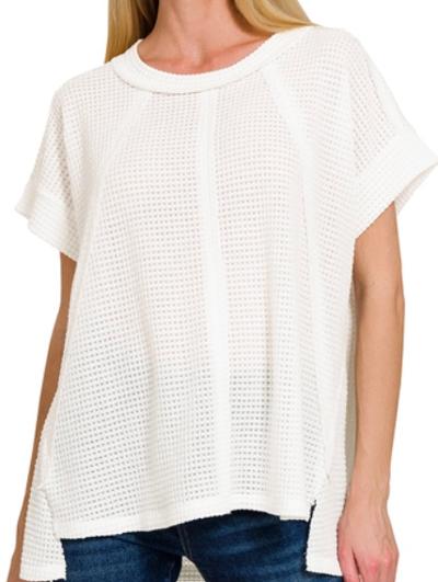 white waffle top