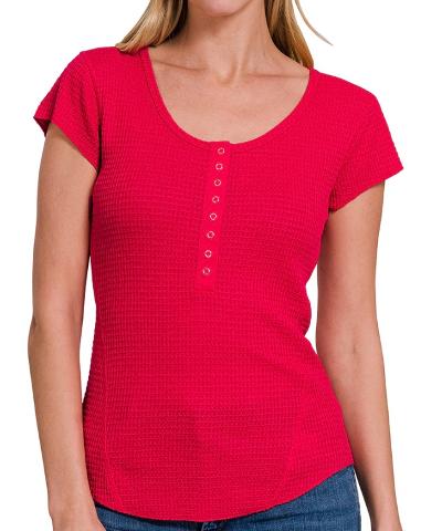 Ruby red tee