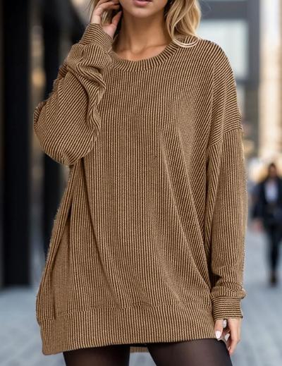 Coffee ribbed top