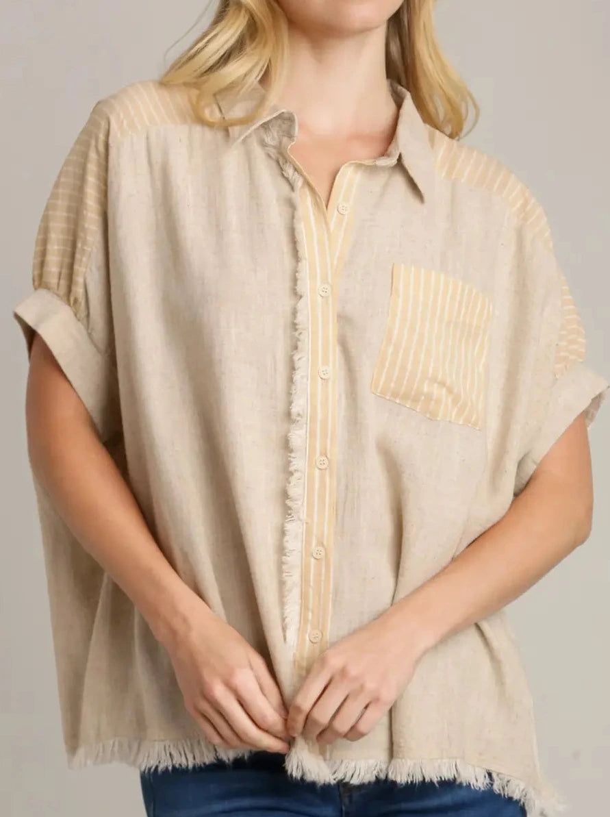 Oatmeal blouse