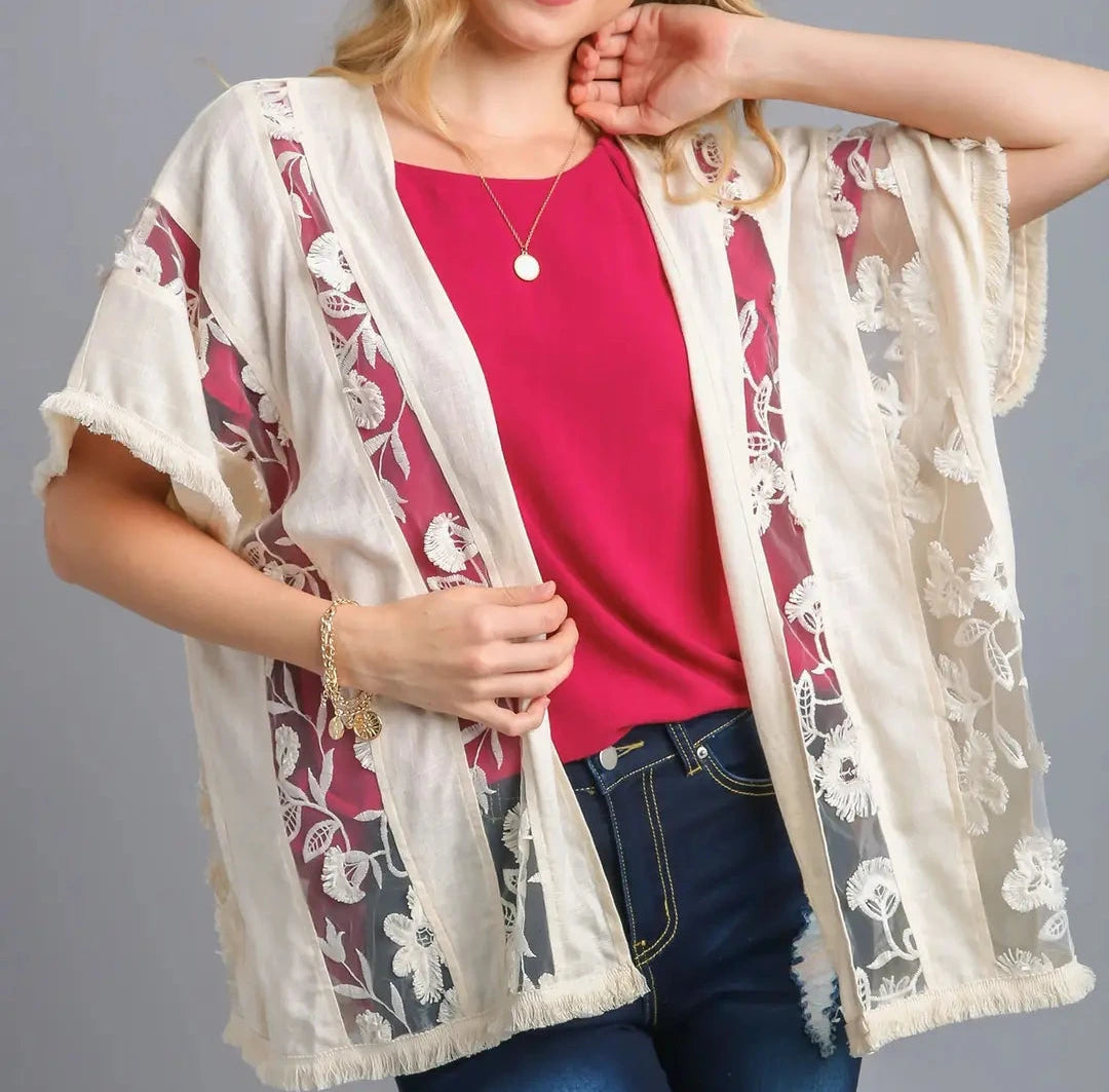 Cream kimono