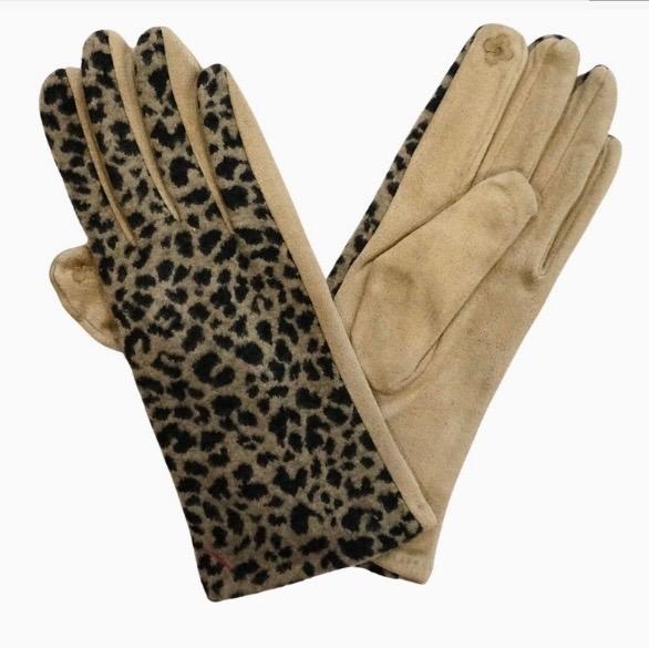 Beige animal glove