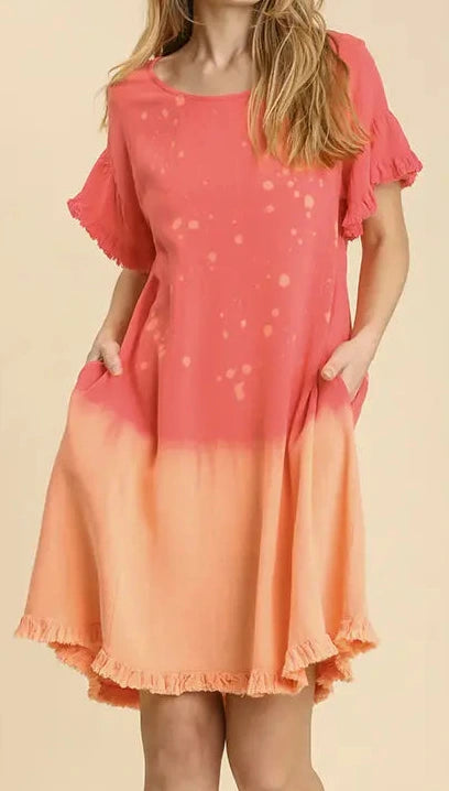 Coral dress