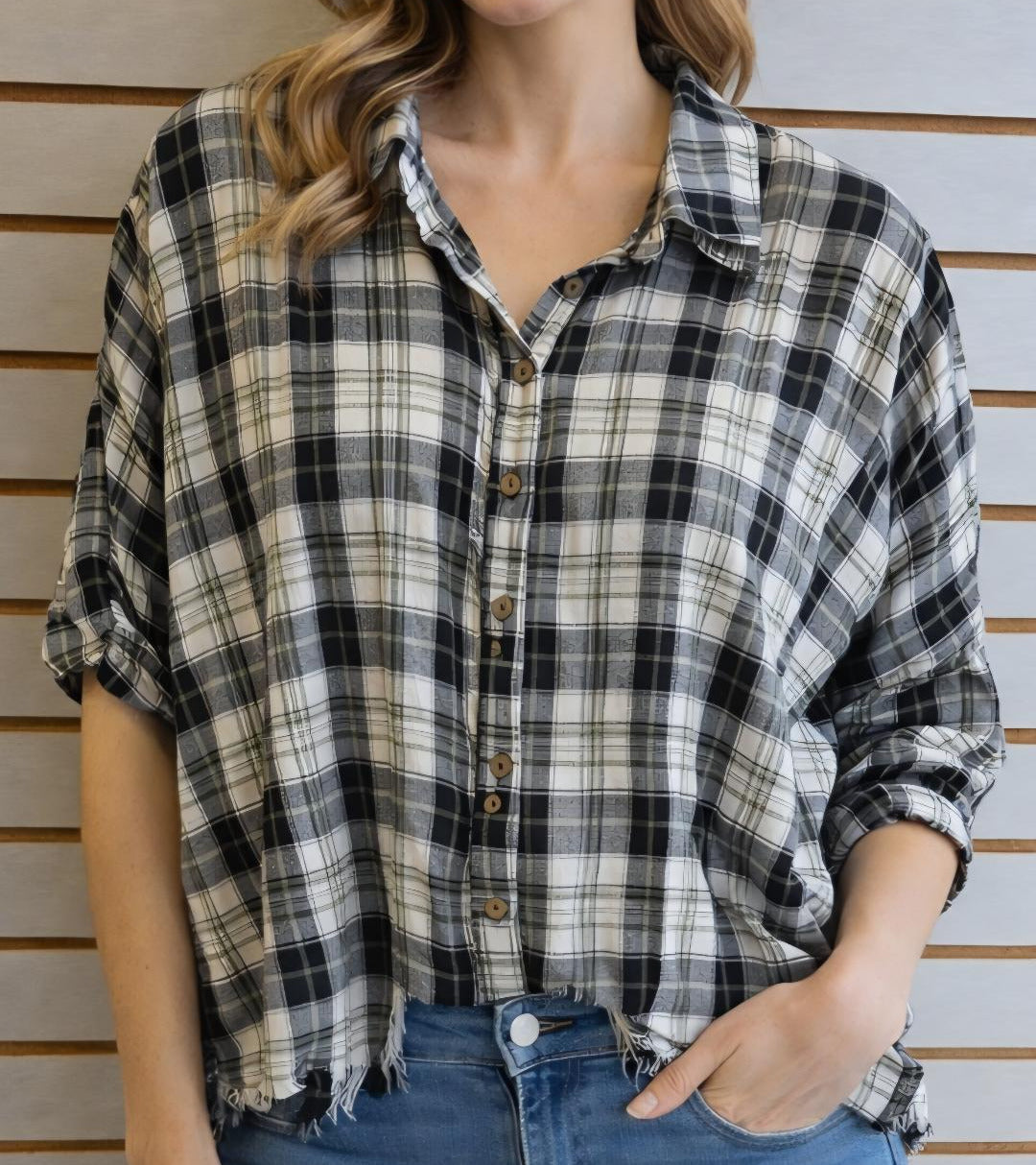 Plaid top