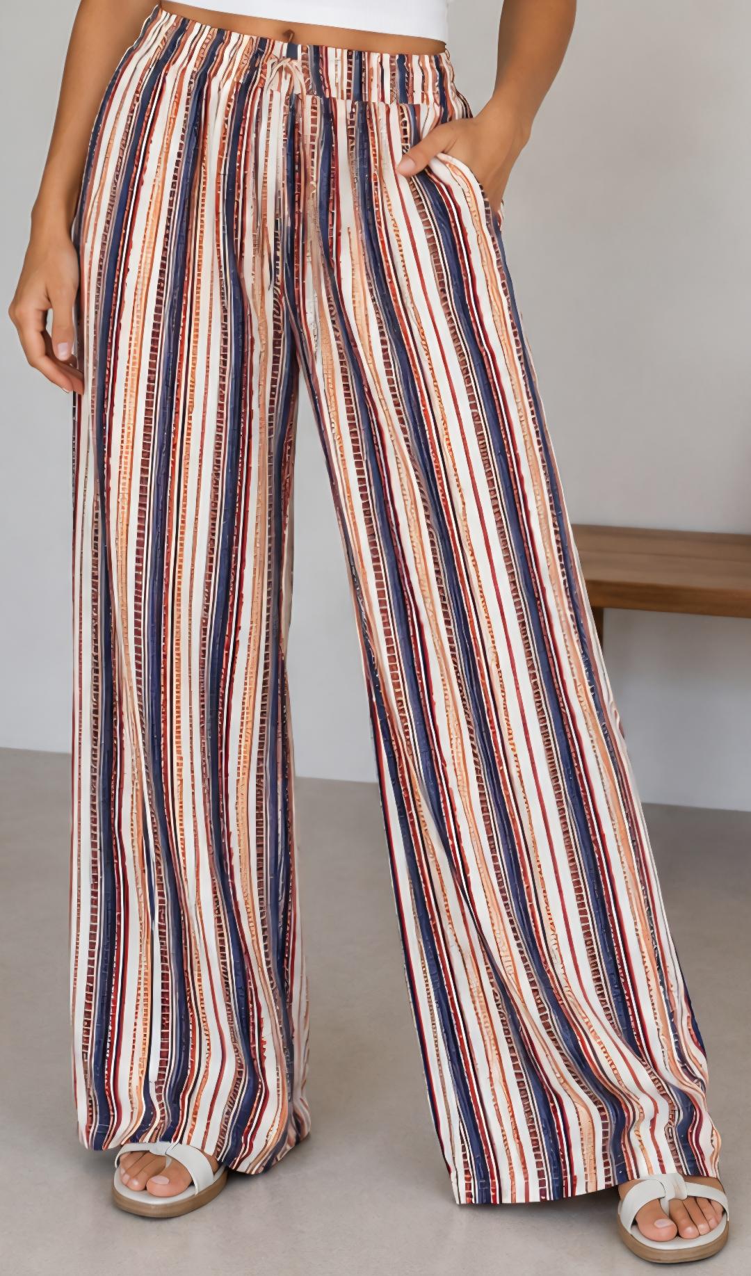 Red stripe pant