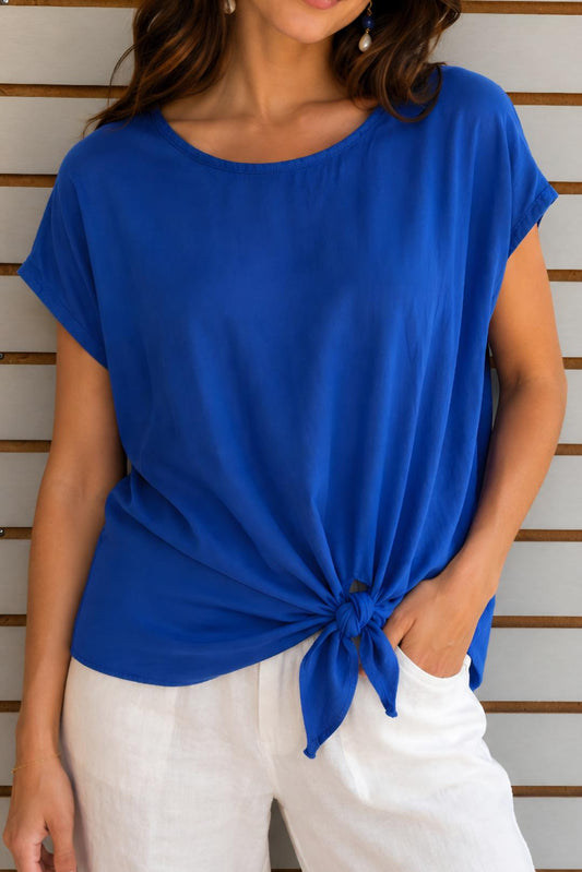 Royal Blue tie top