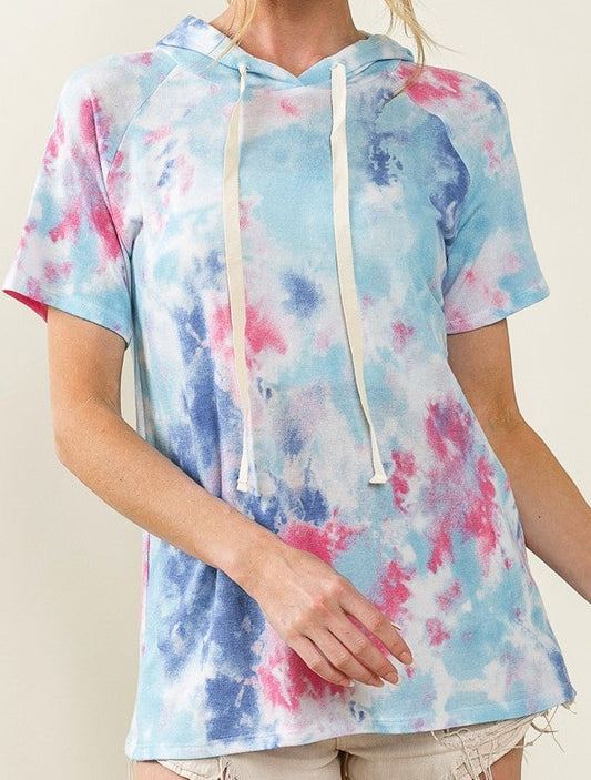 Blue tie dye hoodie