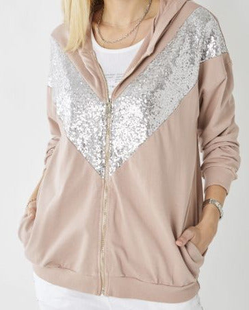 Mauve pink hoodie
