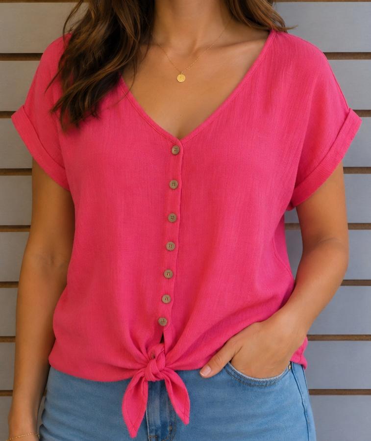 Hot pink top