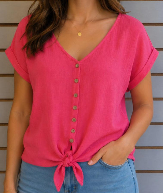 Hot pink top