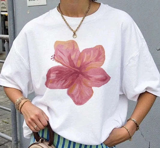 Pink Flower tee