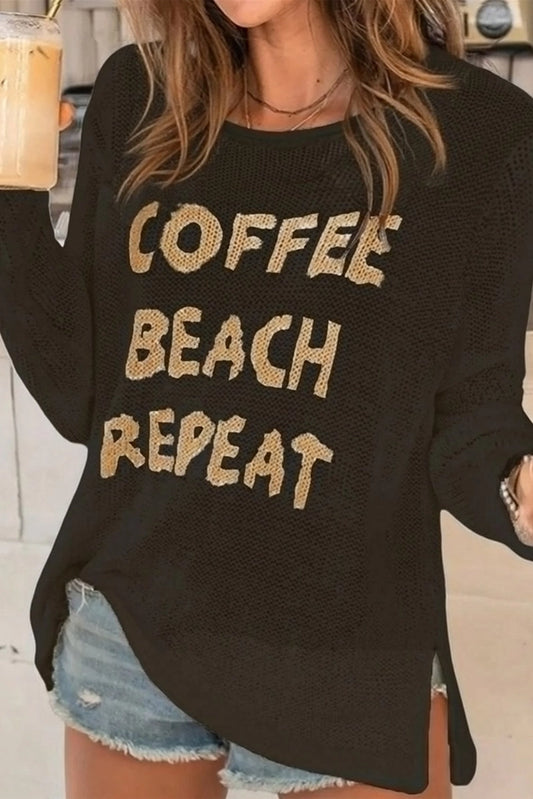 Coffee Beach repeat knit