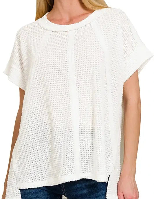 Off White waffle top