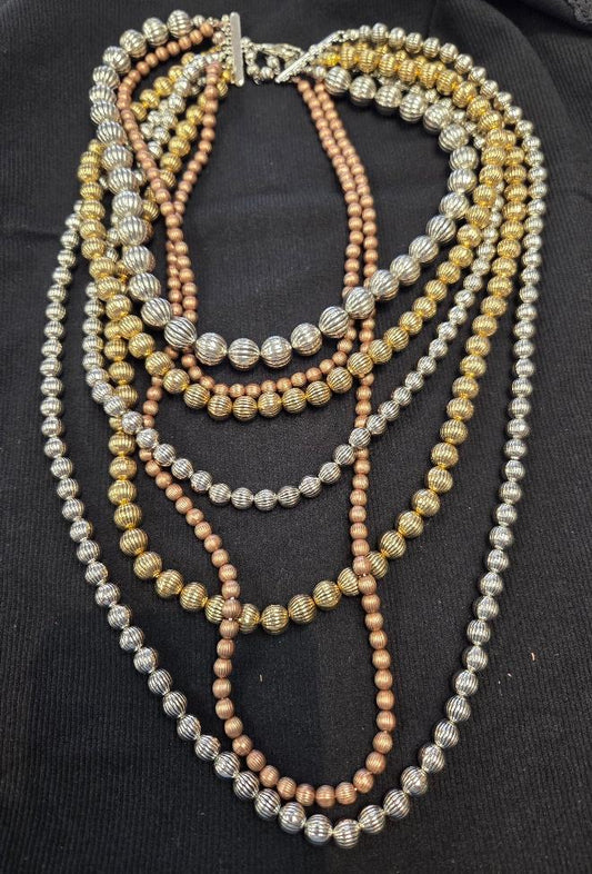 Mixed metal necklace