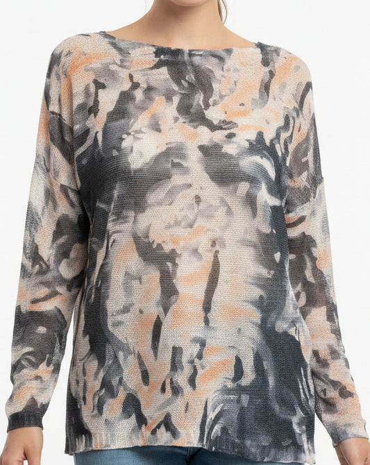 Black abstract knit (preorder)