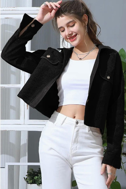Black corduroy jacket