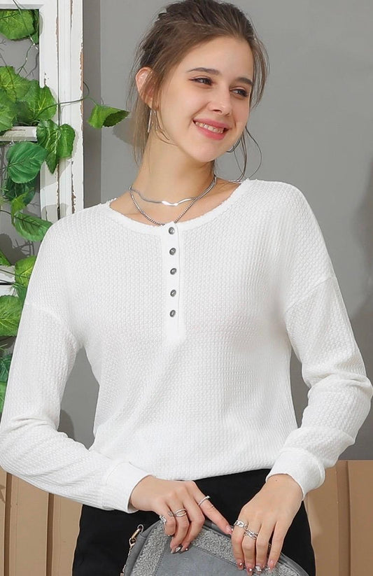 White waffle top